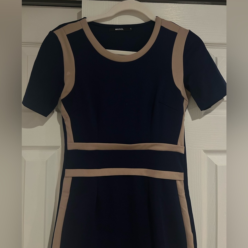 Miusol Women's Busines Work Bodycon Pencil Dress navy size small - Picture 5 of 8